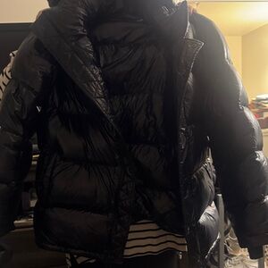 Black glossy super puff regular size XL